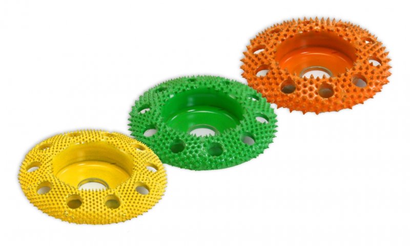 Saburrtooth Saburrtooth 2'' (50mm) Flat Faced Shaping Wheel with Holes