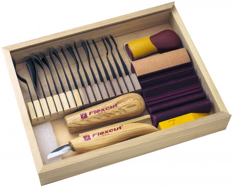 Flexcut Flexcut 21 Piece Deluxe Starter Set SK108