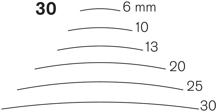 Pfeil Pfeil Back Bent Gouges Series 30