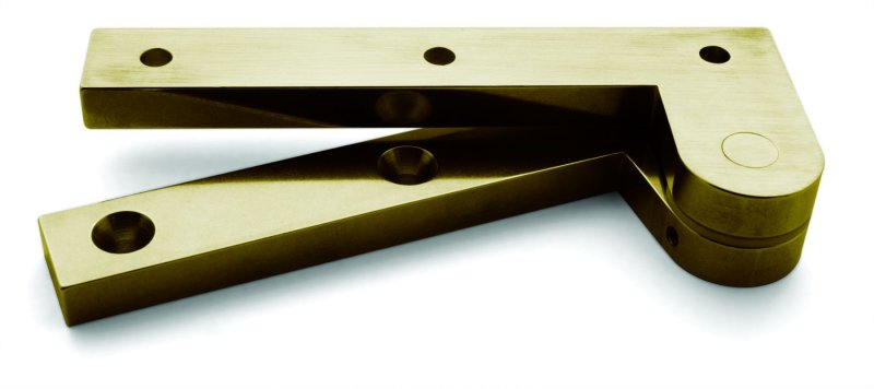 Brusso Brusso Brass Offset Pivot Hinge L-19