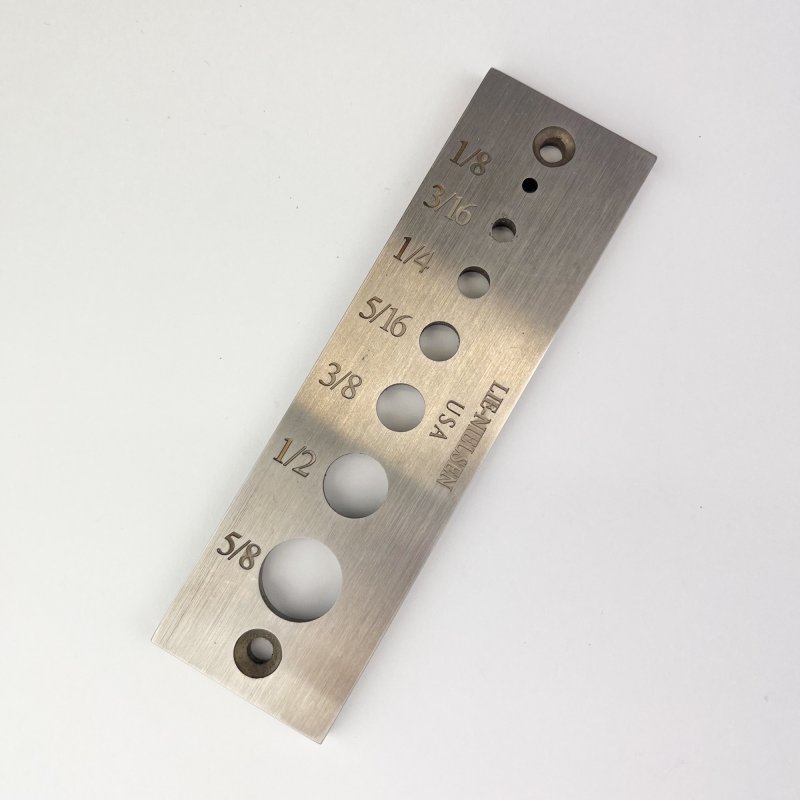 Lie-Nielsen - Imperial Dowel Plate (with Leather Wallet) [Preowned, SOLD]