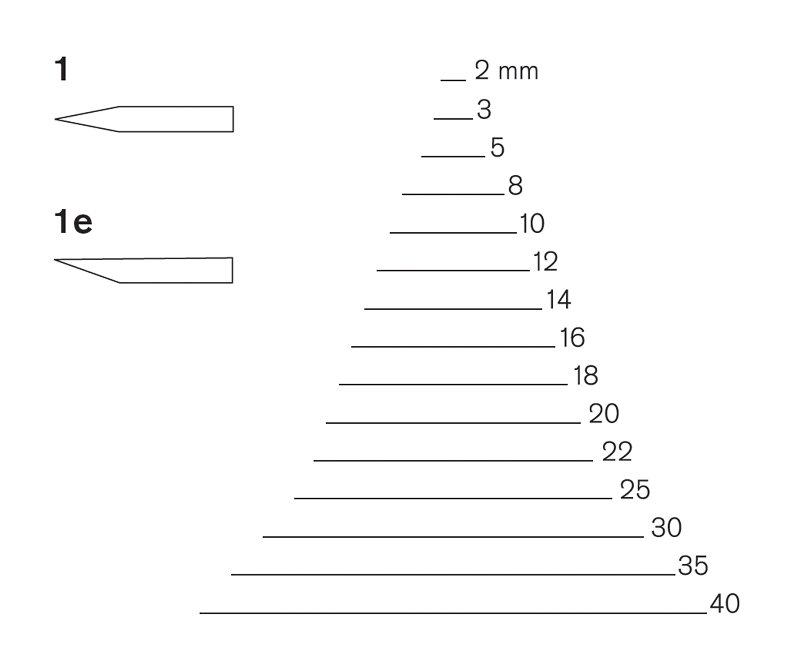 Pfeil Pfeil Series 1e - Single Bevel Chisel