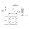 Brusso Brusso Brass Butt Hinge CB-301