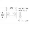 Brusso Brusso Brass Stop Hinge JB-101