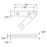 Brusso Brusso Brass Centre Pivot Hinge ST-18